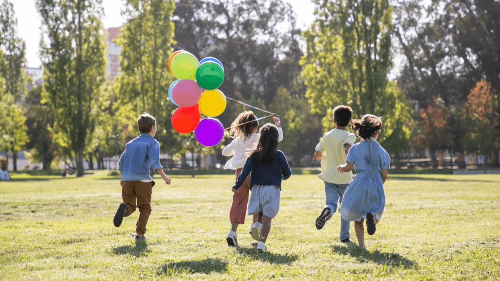 image of children playing