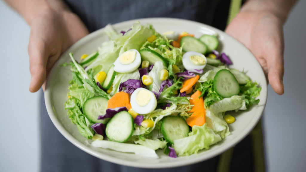 a salad in a bowl