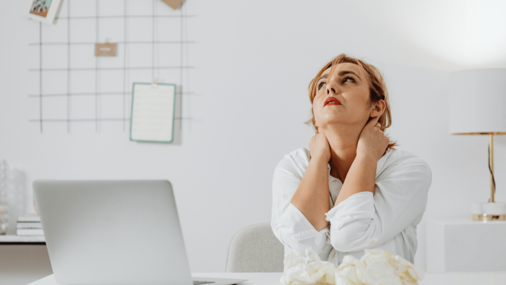 a stressed woman