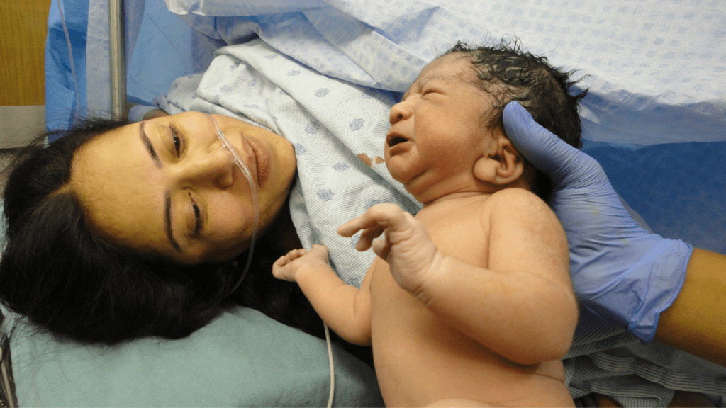 image of a new born baby