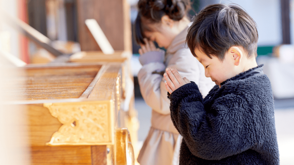image of a respectful kids