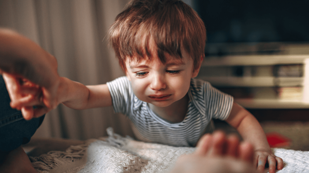 a children crying