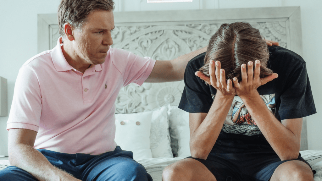 a person talking to each other