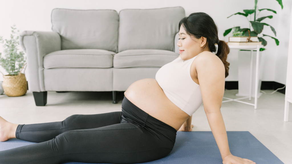 close up image of a pregnant woman