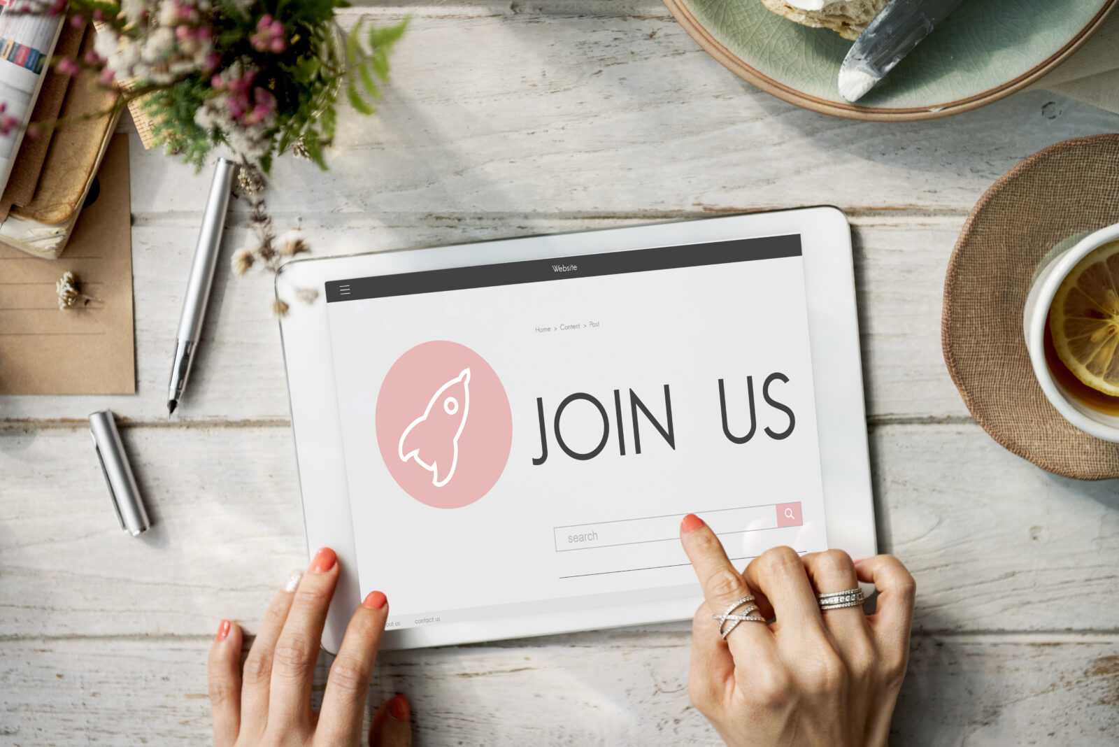 Join Us New Business Launch Plan Concept