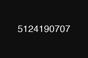 5124190707